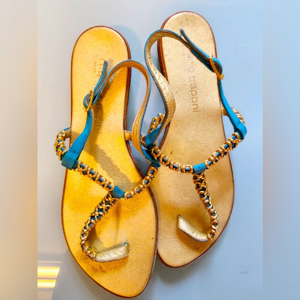 Mario Caponi - Sandal Italian made size women size 6.5 - Picture 2 of 6